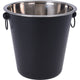 Champagnekoeler rvs mat zwart | 2 stuks