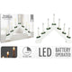 Kaarsenbrug hout 7 led wit