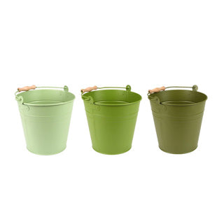 Esschert design emmer groentinten assorti | 2 stuks