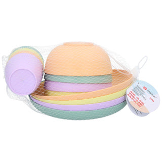 No brand campingservies set 12 delig | 3 stuks