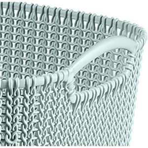 Curver knit opbergmand maat l 19 l blauw