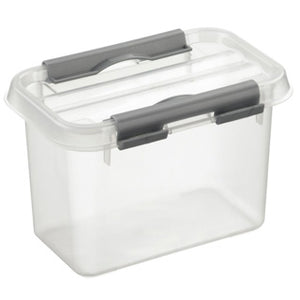 Sunware q-line opbergbox 0.8l transparant | 2 stuks