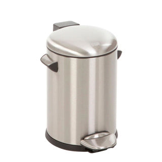 ギャラリービューアに画像をロードする, Eko - belle deluxe pedaalemmer 3 liter - stainless steel plastic - mat rvs - prullenbak
