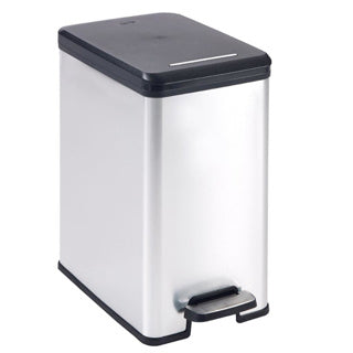 Load image into Gallery viewer, Curver decobin slim pedaalemmer 25l metallic zwart
