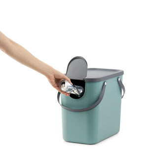 Load image into Gallery viewer, Rotho albula afvalscheidingsprullenbak 25l mistletoe groen
