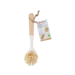 Alpina afwasborstel bamboe crème | 6 stuks
