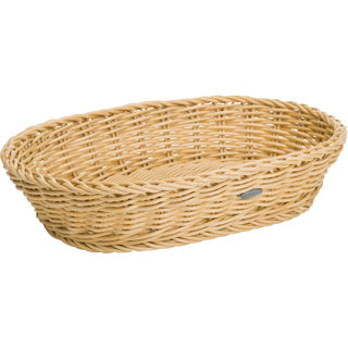 Westmark broodmand rieten look ovaal 32x23x7 cm beige kunststof
