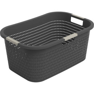 Rotho wasmand country 40l antraciet