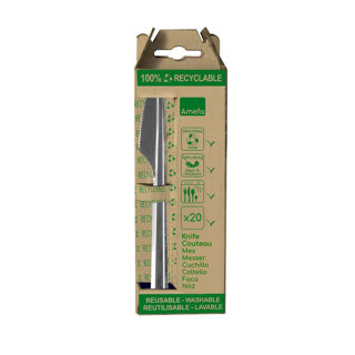 Amefa leaves wegwerp tafelmessen 20 stuks | 6 stuks