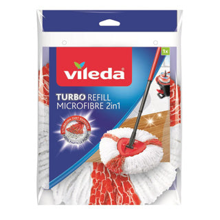 Vileda turbo extra vervanging - 1 per verpakking - geschikt voor alle centrifugesystemen van - +20% extra reinigingsvermogen - voor alle vloeren