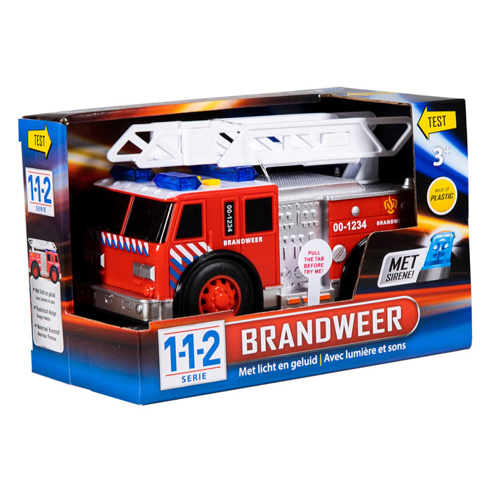 Load image into Gallery viewer, 112 rescue racers brandweer met licht en geluid

