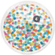 Excellent houseware bordjes met stippen 22,5cm, 4st.