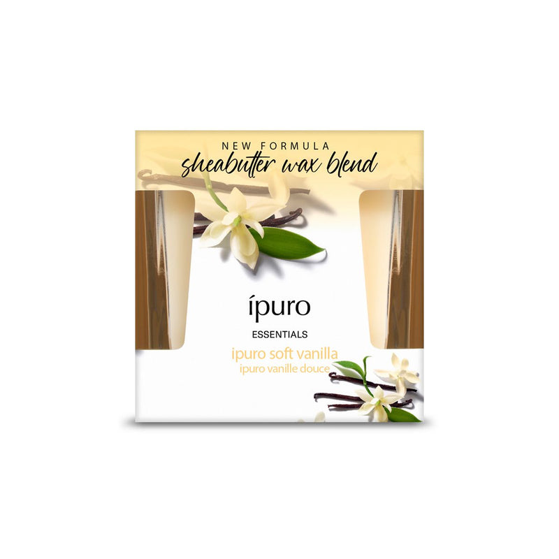 Afbeelding laden in galerijviewer, Ipuro geurkaars soft vanilla 125gr.
