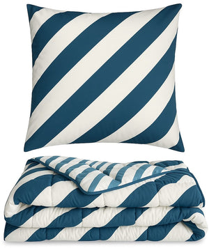 Ambiante mares - dekbed zonder overtrek (incl. 2 kussenslopen) - 140x200 cm - blauw - all year - wasbaar