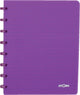 Atoma - trendy schrift | ft a5 | 144 bladzijden | gelijnd | transparant paars