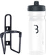 Bbb cycling fueltank - aluminium bidonhouder met bidon - 550ml - mat zwart transparant - racefiets mountainbike - drinkbushouder fiets - bbc-03c