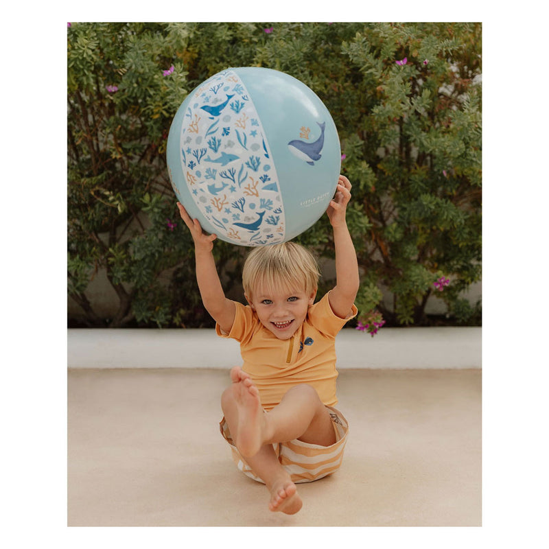 Cargue la imagen en el visor de la galería, Little dutch strandbal blauw 35 cm ocean dreams
