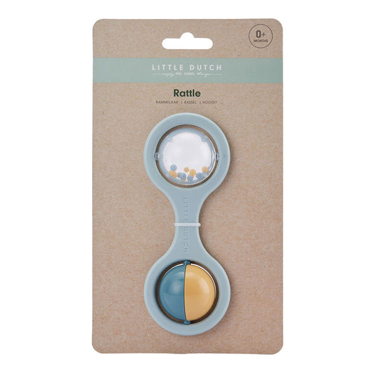 Little dutch bal rammelaar blauw