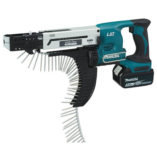 Makita dfr750rte 18v li-ion accu bandschroefmachine 45 -75mm | 18v 5.0ah