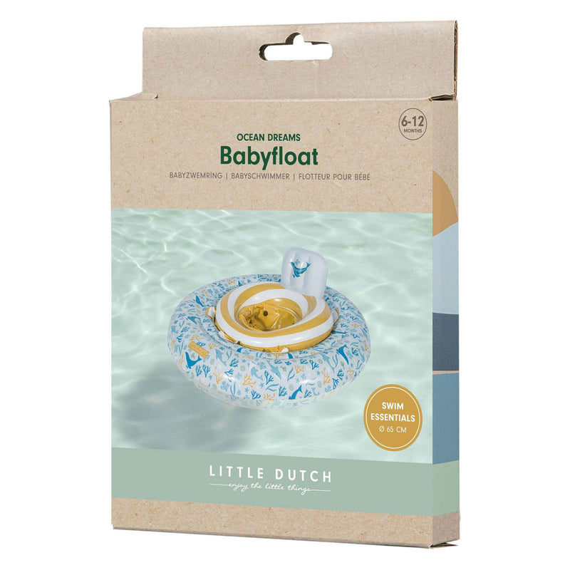 Load image into Gallery viewer, Little dutch ocean dreams baby zwemring blauw, 67cm
