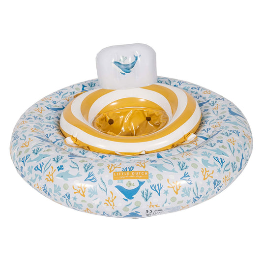 Little dutch ocean dreams baby zwemring blauw, 67cm