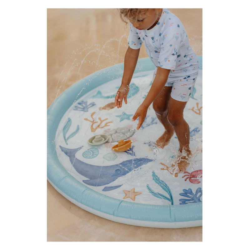 Load image into Gallery viewer, Little dutch ocean dreams waterspeelmat blauw, 150cm
