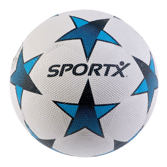 Sportx voetbal rubber blue star 360-380gr