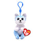 Ty beanie babies bellies clip thunder husky, 10cm