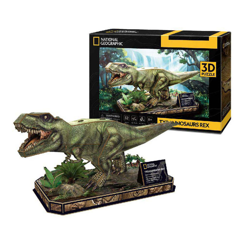 Afbeelding laden in galerijviewer, National geographic 3d puzzel tyrannosaurus rex
