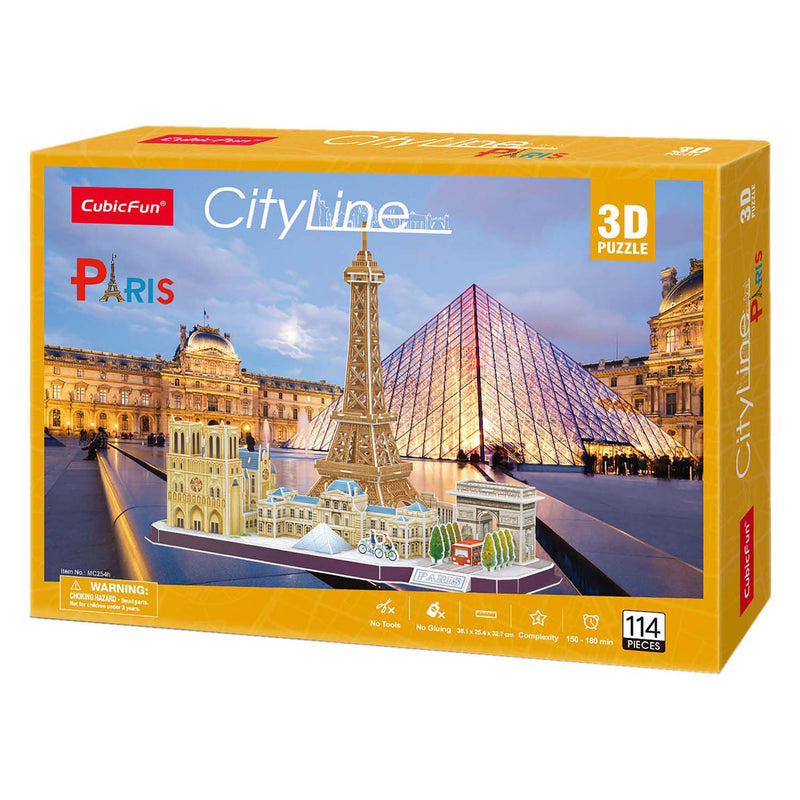 Load image into Gallery viewer, Cubic fun 3d puzzel city line parijs

