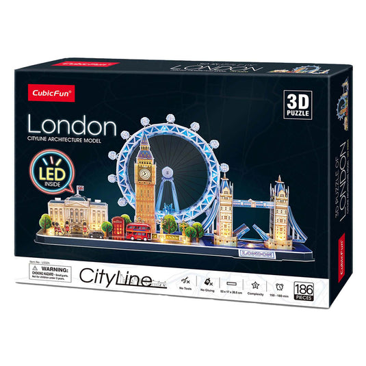 Cubic fun 3d puzzel city line london led (2010331)