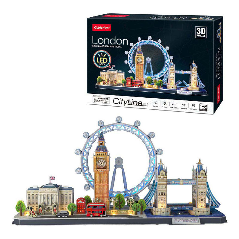 Afbeelding laden in galerijviewer, Cubic fun 3d puzzel city line london led (2010331)
