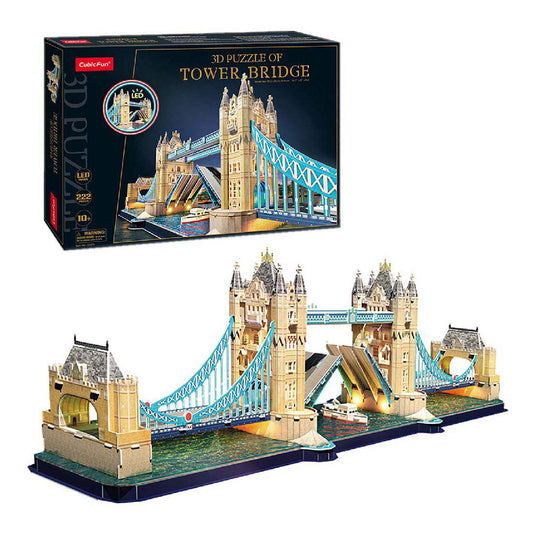 Cubic fun 3d-puzzel tower bridge met led-verlichting (2011415)