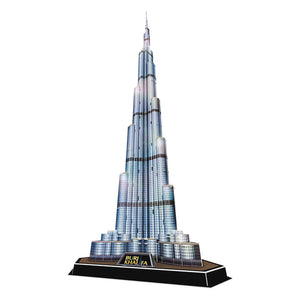 Cubic fun 3d puzzel burj khalifa met led verlichting