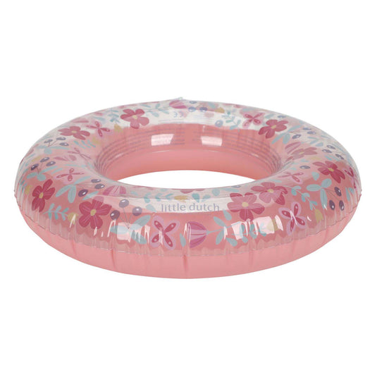 Little dutch pink flower zwemring, 50cm