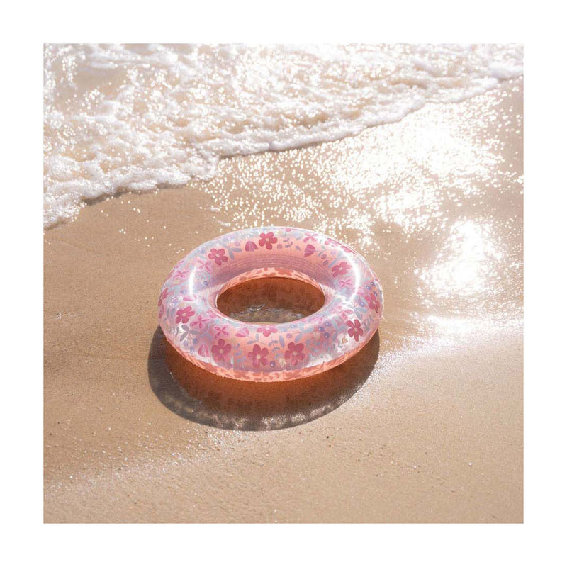 Load image into Gallery viewer, Little dutch pink flower zwemring, 50cm
