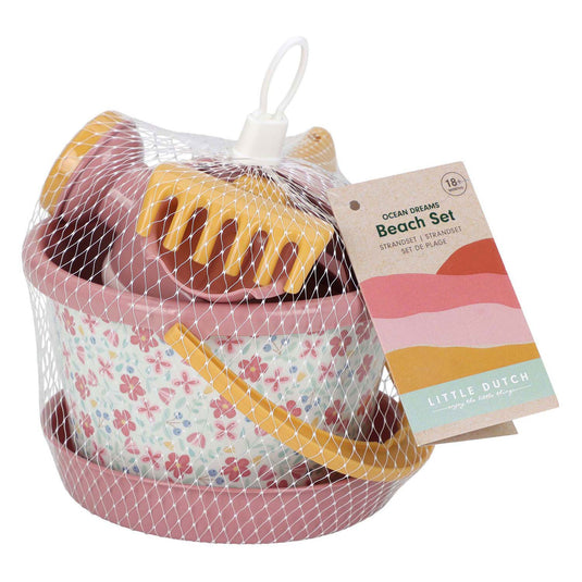 Little dutch pink flower strandset, 5dlg.