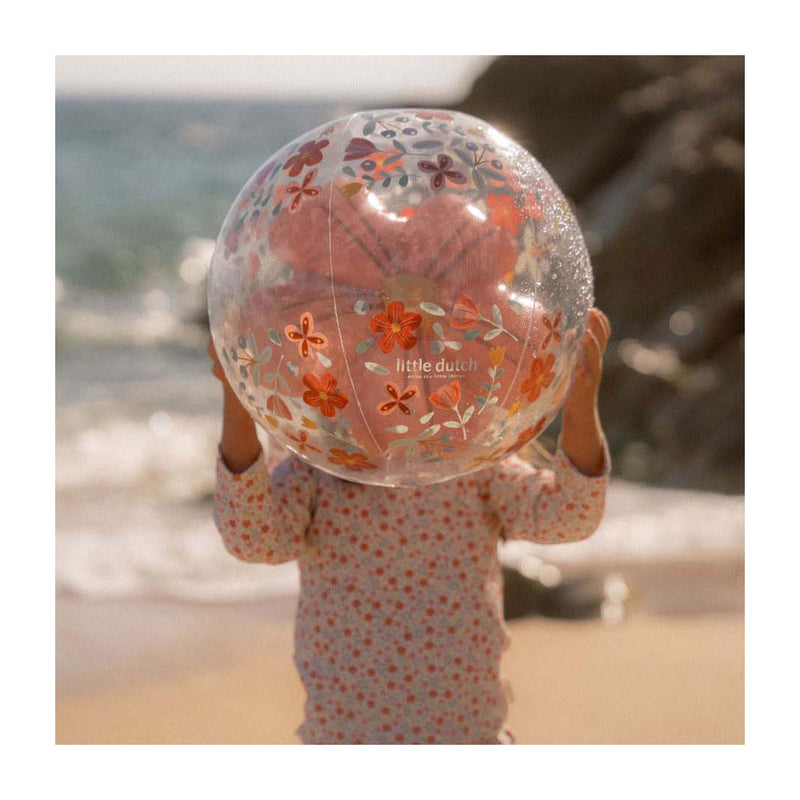 Load image into Gallery viewer, Little dutch pink flowers strandbal 3d figuur, 35cm
