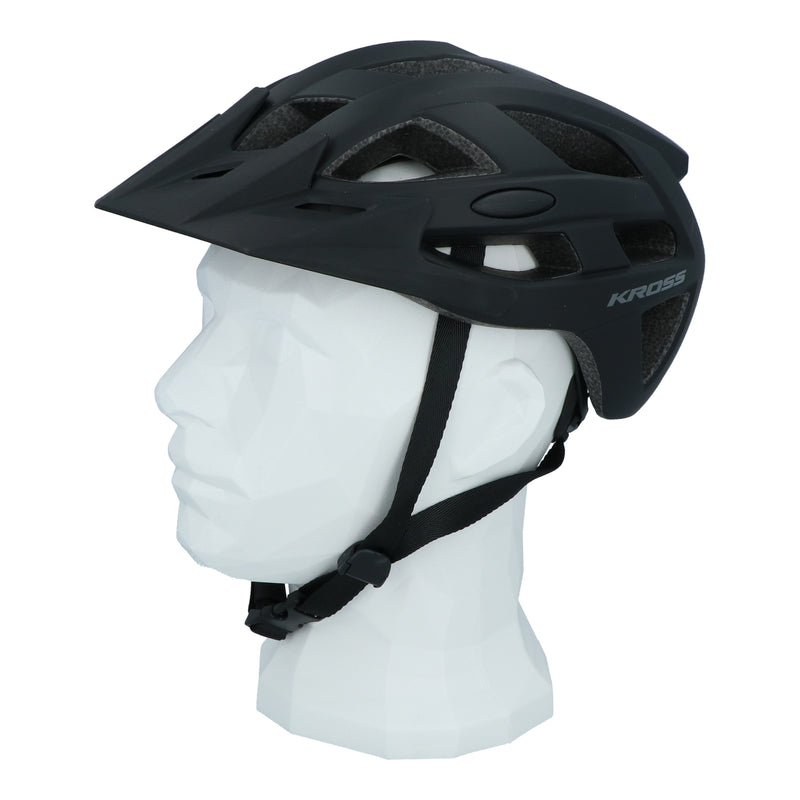Load image into Gallery viewer, Kross fietshelm mtb city attivo m (53-56cm) - zwart

