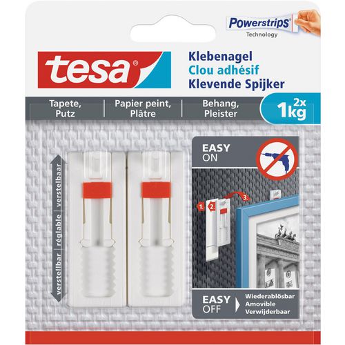 Tesa klevende spijker 1 kg verstelbaar