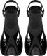 Atlantis dolphin - flippers - zwemvliezen - verstelbare hielstrap - voor zwemmen snorkelen - kinderen - zwart - 30-36
