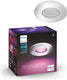 Philips hue xamento badkamerinbouwspot - wit en gekleurd wit - 1-pack - chroom - rond