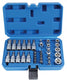 Satra s-34tes serie - gereedschapscombiset - 34-delig - chrom-vanadium staal