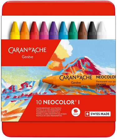 Caran d'ache neocolor i set 10 kleuren