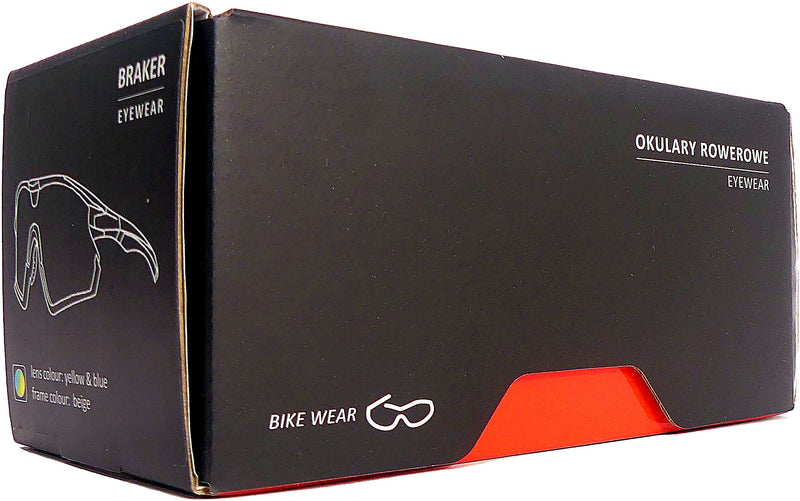 Load image into Gallery viewer, Kross fietsbril braker uv400 verwisselbare lenzen - beige frame
