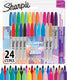 Sharpie permanentmarkers | fijne punt | electropop en diverse kleuren | 24 stuks