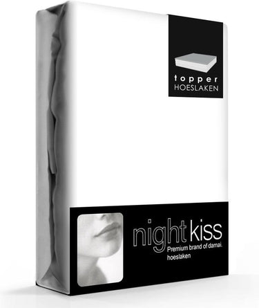 Damai nightkiss topper hoeslaken katoen wit (15cm)-90 x 200 cm