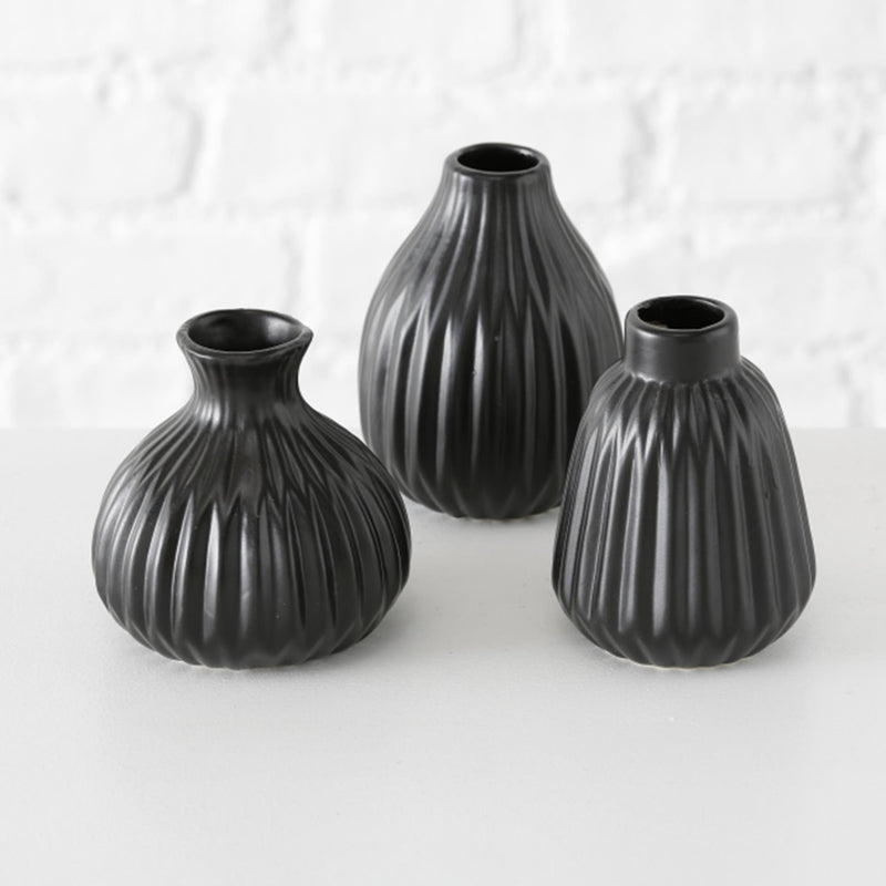 Load image into Gallery viewer, Boltze home vaas esko h12cm zwart
