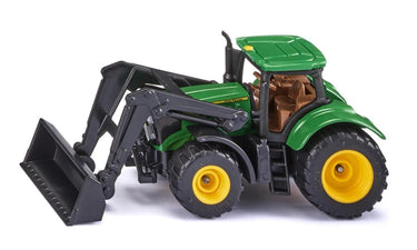 Siku 1395 john deere tractor met voorlader 93x35x42mm