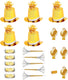 Widmann srl widmann - oud en nieuw - gouden happy new year gelukkig nieuwjaar party kit voor 10 personen